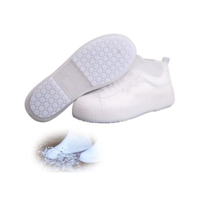 YXYECEIPENO Rain Boots Silicone Shoe Cover Waterproof Boot Cover Reusable, Non-Slip, Suitable for Children and Adults Foldable and Easy to Store (Color : A, Size : XX-Large(12in))