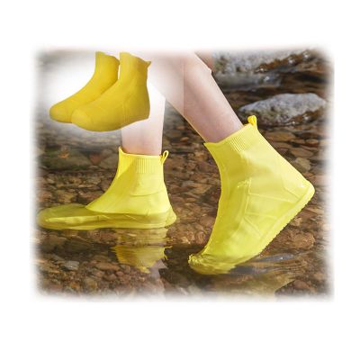 YXYECEIPENO Reusable Shoe Covers Foldable Rain/Snow Overshoe One-Piece Molding, Seamless Waterproof Waterproof, Snowproof and Mud-Proof Suitable for All Seasons (Color : D, Size : XX-Large(12in))