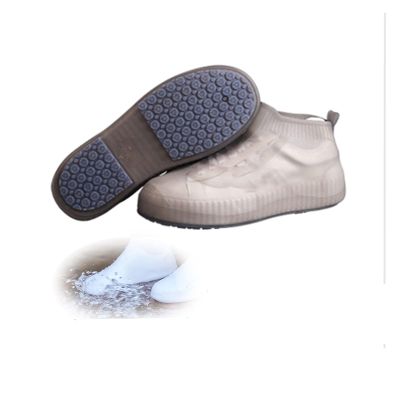 YXYECEIPENO Rain Boots Silicone Shoe Cover Waterproof Boot Cover Reusable, Non-Slip, Suitable for Children and Adults Foldable and Easy to Store (Color : B, Size : X-Large(11in))