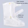 YXYECEIPENO High-top Waterproof Overshoes Cycling Silicone Rain Boot Cover Large Opening, Easy to Put On and Take Off, Wear-Resistant Suitable for Outdoor, Camping, Hiking, Fishing view 2