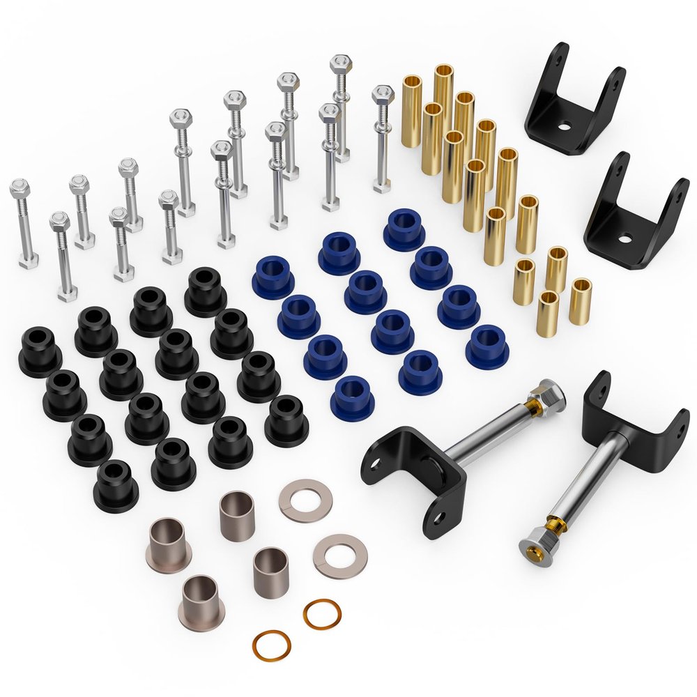 Panglong Golf Cart Club Car DS Deluxe Front and Rear End Repair Bushing Kit, Suitable for 1993-up Club Car DS Golf Cart, OEM# 1016346, 1015583, 1016389, 1016386, 1016384