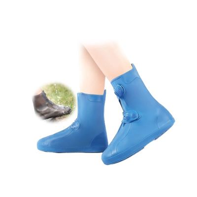 YXYECEIPENO Waterproof Silicone Shoe Cover Boot Cover for Work Boots High Stretch, Double-Breasted Design Prevent Soiling of Your Precious Shoes (Color : D, Size : Large (26cm))