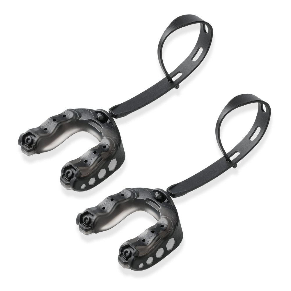 2Pack Football Mouth Guard with Strap, Upgrade Soft Youth Mouth Guard Football Mouthpiece, Sports for Boxing, MMA, Hockey, Rugby, Basketball for Adult & Youth (Black)