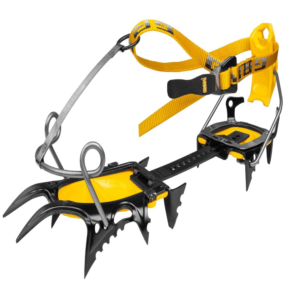 Grivel Air Tech 12-Point Mountaineering Crampons Steel Ice & Mixed Terrain Crampon with Antibott, CE EN 893 Certified