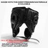 Geezers TRG Junior Training Open Face PU Headguard (Black, XS) view 4