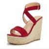 ZBYY Women's Platform Sandals Summer Wedge Ankle Strap Open Toe Sandals Wedge Heels Casual Beach Platform Dress Sandals view 1