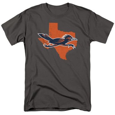The University of Texas at San Antonio Official State Shape Unisex Adult T Shirt,Charcoal, 5X-Large