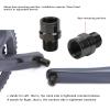 16mm Bike Pedal Extender, Titanium Alloy Cycling Pedal Extenders Bike Pedal Extension Shaft with Spacers for Mountain Bike Road Bike (Black) view 3