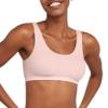 Hanes womens Comfortflex Fit Bralette Pack, Stretch Cotton Low-impact Bra, Moisture-wicking Cotton Bralette, 3-pa Bra, 3-pack - Scoop Crop Moon Sky Heather/Vintage Pink/White, X-Small US view 2