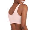 Hanes womens Comfortflex Fit Bralette Pack, Stretch Cotton Low-impact Bra, Moisture-wicking Cotton Bralette, 3-pa Bra, 3-pack - Scoop Crop Moon Sky Heather/Vintage Pink/White, X-Small US view 4