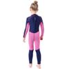 ILAVSUN Kids Wetsuit Girls - 3mm Neoprene Thermal Full Body Wet Suits Long Sleeve One Piece Swimsuit Keep Warm Back Zip UV Protection for Scuba Diving Snorkeling Swimming Surfing Water Sports L view 2