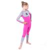 ILAVSUN Kids Wetsuit Girls - 3mm Neoprene Thermal Full Body Wet Suits Long Sleeve One Piece Swimsuit Keep Warm Back Zip UV Protection for Scuba Diving Snorkeling Swimming Surfing Water Sports S view 3