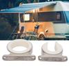 Allsor Fishing Rod Holder Bracket, 2PCS Stainless Steel Horizontal Wall Mounted Fishing Rod Rack Ceiling Storage Fishing Pole Holder for Garage/Cabin/Basement/Marine/Automobile/Truck/RV view 3