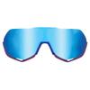 100% S2 Sport Performance Cycling Sunglasses (TotalEnergies Team Matte White/Metallic Blue - HiPER Blue Multilayer Mirror Lens) view 2