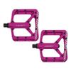 ONOFF Shield V2 Bike Pedals for MTB, Downhill, Enduro, Freeride, All Mountain | Lightweight w/Mud Shedding Features | Durable CNC Construction from 6061 Aluminium, Fuchsia view 1