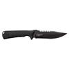 Elite Tactical -Fixed Blade Knife - BACKDRAFT - Partially Serrated Drop Point Blade with Black Nylon Fiber Handle, Full Tang Construction, MOLLE Compatible Sheath, EDC, Tactical, ET-FIX005BKS view 2
