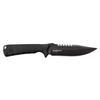 Elite Tactical -Fixed Blade Knife - BACKDRAFT - Fine Edge Drop Point Blade with Black Nylon Fiber Handle, Full Tang Construction, MOLLE Compatible Sheath, EDC, Tactical, ET-FIX005BK view 2