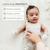 goumikids Viscose Made from Bamboo Organic Cotton Stay-On Baby Mitts Preemie Storm Gray view 4