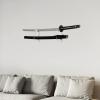 BYTOTU Katana Wall Holder-Transparent Plexiglass - Sword Wall Mount Display - (Swords Not Included) view 3