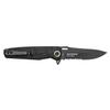 Elite Tactical - Pocket Folding Knife - READINESS - Partially Serrated Drop Point Blade with Black Nylon Fiber Handle, Reversible Pocket Clip, EDC, ET-A001BKS view 3