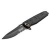 Elite Tactical - Pocket Folding Knife - READINESS - Partially Serrated Drop Point Blade with Black Nylon Fiber Handle, Reversible Pocket Clip, EDC, ET-A001BKS view 4