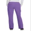 KOI Betsy Johnson Buttercup Women's 6-Pocket Slim Fit Scrub Pants Wisteria XX-Small Petite view 2