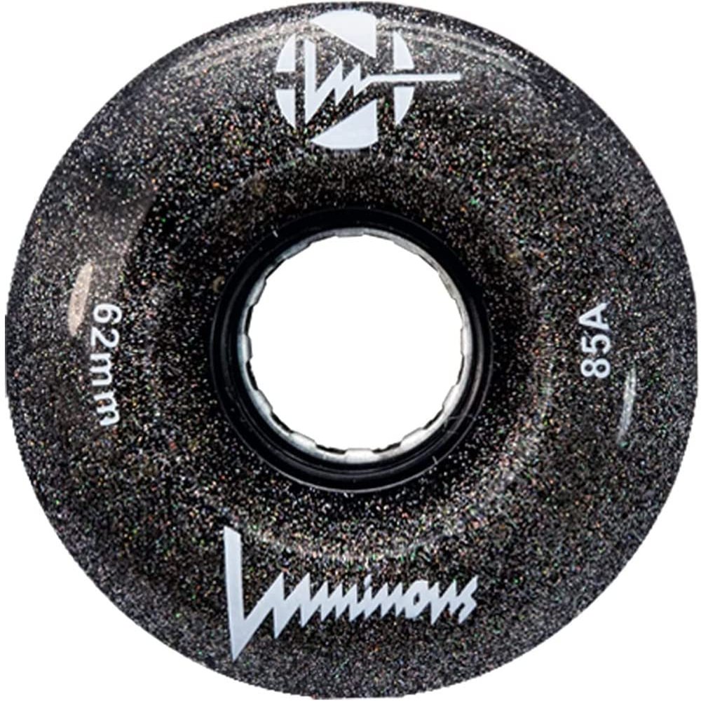 Luminous Wheels Luminous LED Quad Roller Skate Outdoor Wheels (4 Pack, Night Sky, 62mm x 30mm/85A)