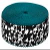 Country Brook Design - Dairy Cow Ribbon on Teal Nylon Webbing (3/4 Inch, 50 Yards) view 1
