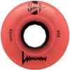 Luminous LED Quad Roller Skate Outdoor Wheels (4 Pack, Coral Glow, 62mm x 30mm/85A) view 1