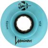 Luminous LED Quad Roller Skate Outdoor Wheels (4 Pack, Blue Glow, 62mm x 30mm/85A) view 1