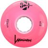 Luminous Wheels Luminous LED Quad Roller Skate Outdoor Wheels (4 Pack, Pink, 62mm x 30mm/85A) view 1