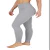 90 Degree By Reflex High Waist Power Flex Tummy Control Leggings - Heather Grey - Small