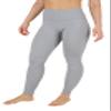 90 Degree By Reflex High Waist Power Flex Tummy Control Leggings - Heather Grey - Small view 2