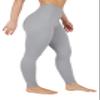 90 Degree By Reflex High Waist Power Flex Tummy Control Leggings - Heather Grey - Small view 4