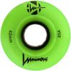 Luminous Wheels LED Quad Roller Skate Outdoor Wheels (4 Pack, Green Glow, 62mm x 30mm/85A) view 1