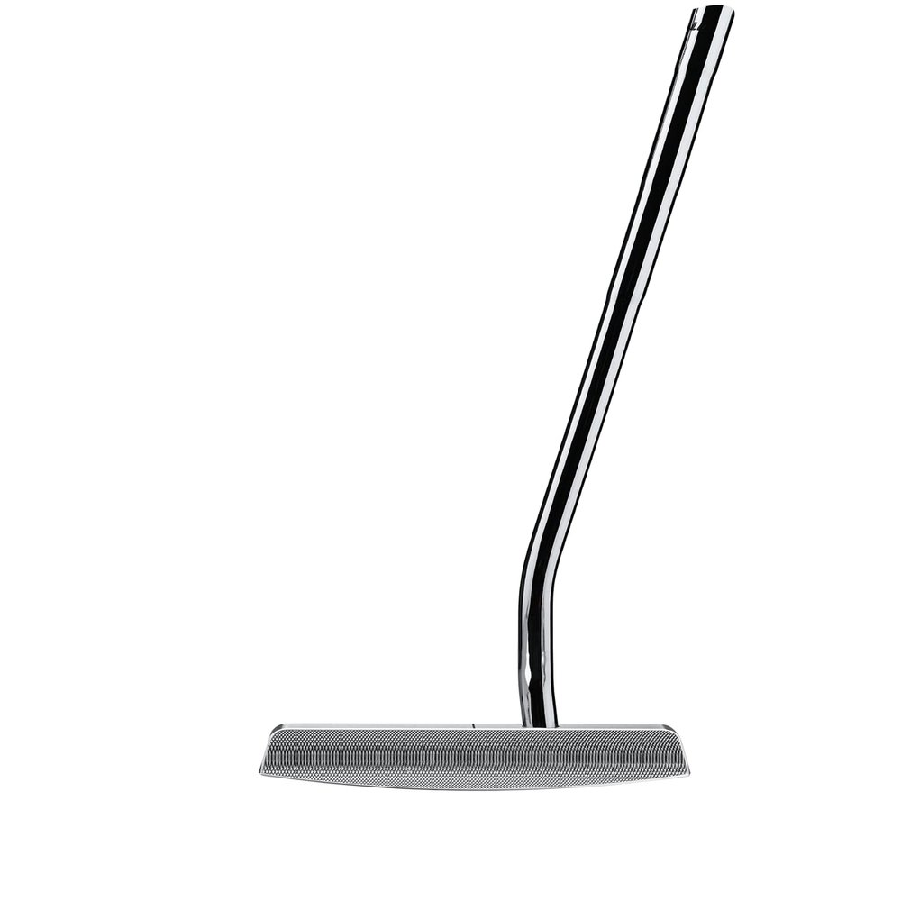 Bell H-360 Half-Offset CNC Milled Upright Lie Face Balance Golf Putter (76 Degree Lie) + Winn Dri-Tac Dark Gray Midsize Grip | Made in USA (Right, 35)