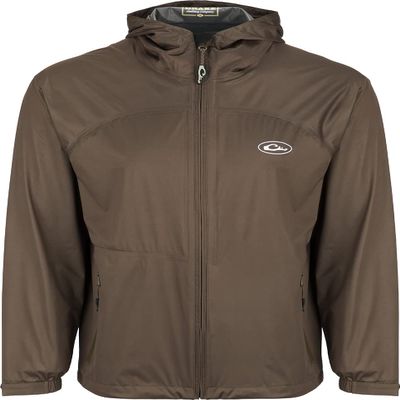Drake Waterfowl Tempest Ultralight Packable Rain Jacket (2XL, Brown)