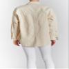 [BLANKNYC] Womens Luxury Clothing Long Sleeve Denim Jacket Shacket with Button Closure, Comfortable & Stylish, Butter, Large view 3