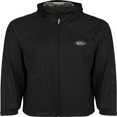 Drake Waterfowl Tempest Ultralight Packable Rain Jacket (3XL, Black)