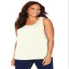 Catherines Women's Plus Size Suprema Tank - 6X, Ivory view 1
