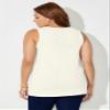 Catherines Women's Plus Size Suprema Tank - 6X, Ivory view 2