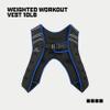 Capelli Sport Running Weighted Vest, Neoprene Adjustable Weighted Vest for Men and Women, Blue/Black, 10 lbs view 2