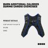Capelli Sport Running Weighted Vest, Neoprene Adjustable Weighted Vest for Men and Women, Blue/Black, 10 lbs view 3