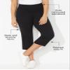 Catherines Women's Plus Size Smooth Fit Capri - 5X, Navy view 2
