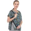 TOMMHANES AMISGUOER Post Shoulder Surgery Shirt - Short Sleeve Rehab Clothes with Drain Management Pockets(KF08-XXL) view 1