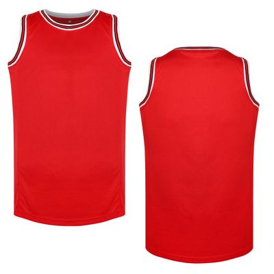 Blank Basketball Jersey Men's Mesh Athletic Sports Shirts Black Yellow White Blue Red S-3XL(Red Small)