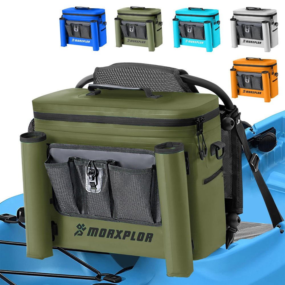 Kayak Cooler,Waterproof Kayak Seat Back Cooler for Kayaking,Kayak Accessories Cooler Bag,Protable Ice Chest,Beach Cooler,Travel Cooler for Camping or Lunch Bag