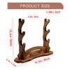 BiJun Sword Stand, Sword Holder, Katana Stand, Lightsaber Stand Samurai Sword Stand Rack Display Wall Mounted Hook for Katana Wakizashi Tanto Support All Swords (3 Tiers) view 2