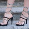 Holibanna Detachable Elastic Shoe Straps for High Heels with Pearl Decoration Ankle Bands to Secure Loose Shoes and Prevent Slippage Comfortable Shoe Accessory for Women view 2