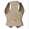 Design by Olivia Women's Dressy Casual Versatile Racerback Vest Tuxedo Suit Waistcoat Khaki XS view 3